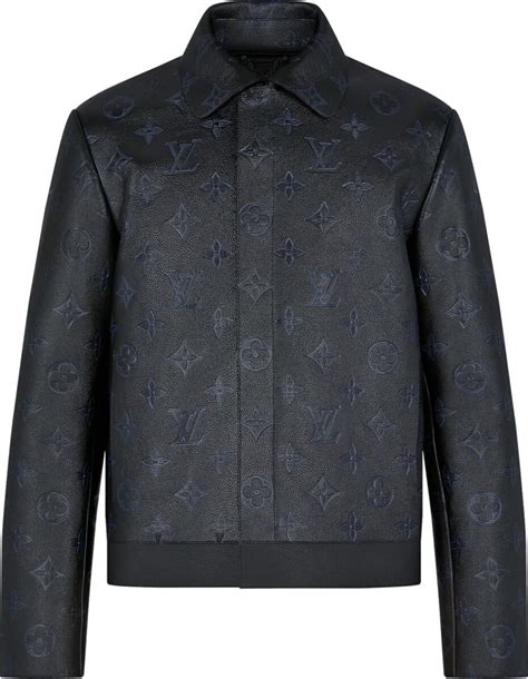 louis vuitton jas leather black|louis vuitton jackets for women.